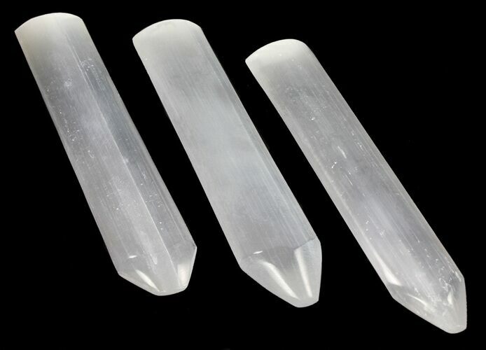 Natural Selenite Stake Wholesale Lot - Pieces #61879